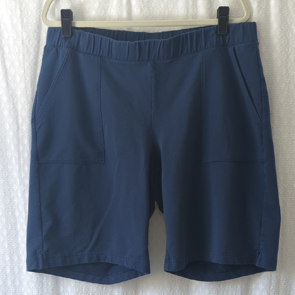 J. Jill French Terry Blue Bermuda Shorts for Women